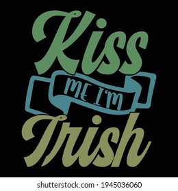 kiss me i'm irish, lucky charm, irish vector