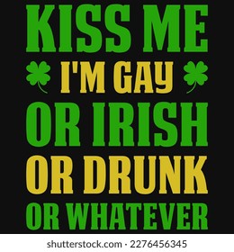 Kisme Irish S.t Patrick diseño de camisetas