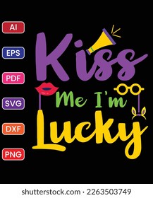 KISS ME I'M LUCKY T SHIRT