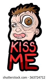 kiss me message