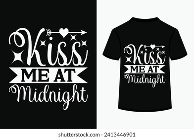 Kiss Me At Midnight T-shirt Design