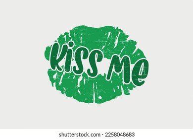 Kiss Me St. Patrick's Day T Shirt design
