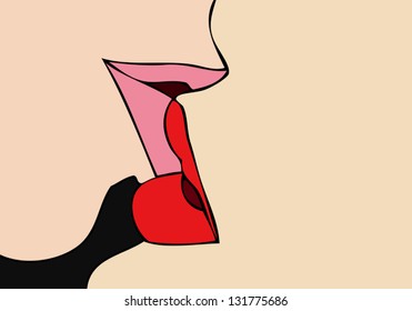 Kiss (passionate kiss)