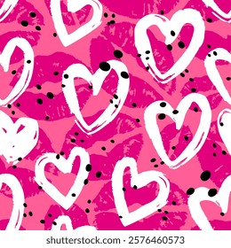 Kiss prints  seamless background, Valentine pattern design. Lip pattern design.