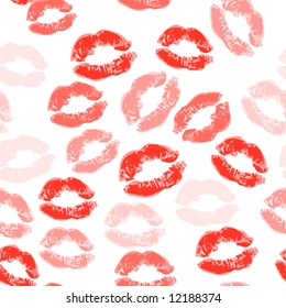 Kiss seamless background, lips
