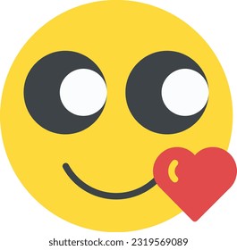 Kiss Vector Icon Flat Style