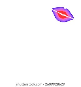 kiss vector icon isolated in white background
