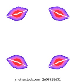 kiss vector icon isolated in white background