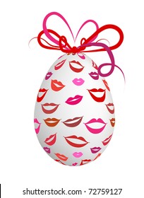 Kissed easter egg for your design