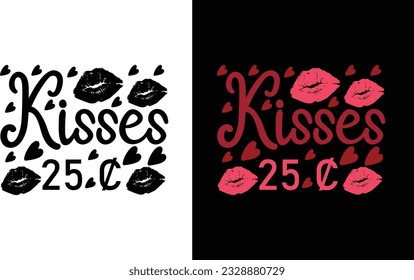 Kisses 25 C Svg Design, Kiss Lover Svg