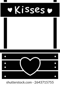 silhueta de cabine de beijo Ilustração vetorial isolada.
Casal beijando design de arte silhueta.
Para comemorar o Dia dos Namorados, casamento ou aniversário.
Fundo transparente.