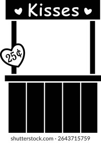 silhueta de cabine de beijo Ilustração vetorial isolada.
Casal beijando design de arte silhueta.
Para comemorar o Dia dos Namorados, casamento ou aniversário.
Fundo transparente.