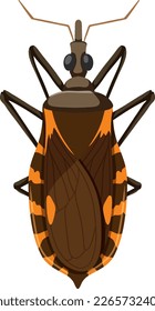 Kissenbug auf weißem Hintergrund, Vektorgrafik
