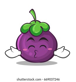 Kissing closed eyes mangiest character cartoon style illustration