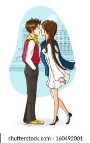 Kissing couple
