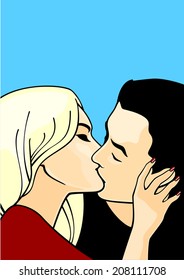 Pareja de besos