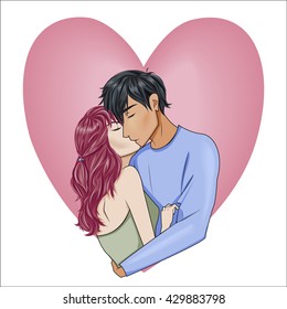 Kissing couple