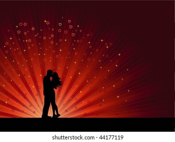 Kissing couple