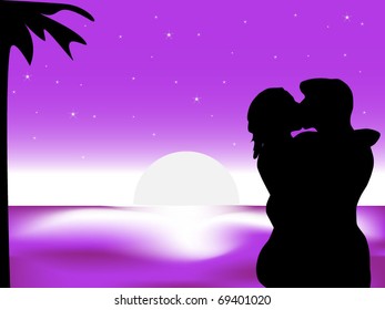 Kissing couple