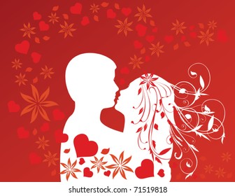 kissing couple