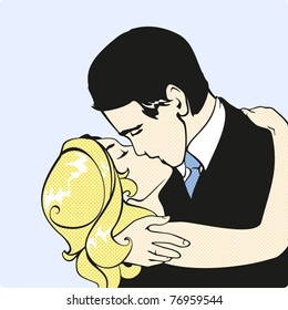 Kissing couple