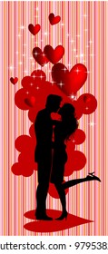 kissing couple