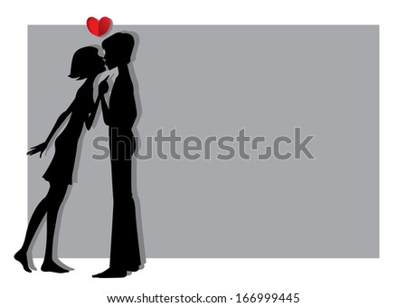 kissing couple