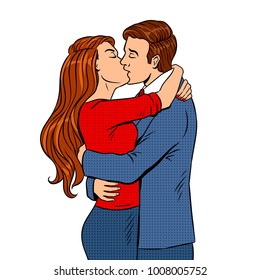Kissing Couple Cartoon Images Stock Photos Vectors Shutterstock
