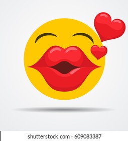 804 Blowing kiss emoji Images, Stock Photos & Vectors | Shutterstock