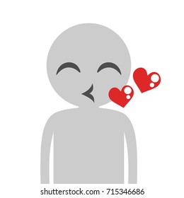 kissing face
