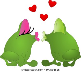 Kissing frogs