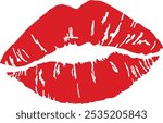 Kissing Lips Digital EPs Vector graphics File