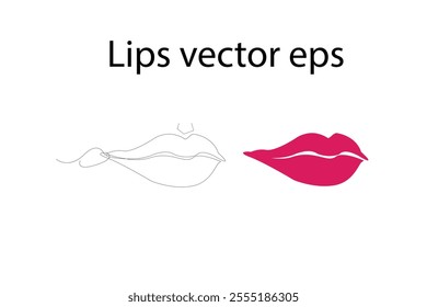 Kissing Lips Digital EPs Vector