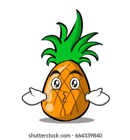 Kissing pineapple cartoon character collection vector art