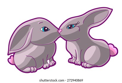 Kissing rabbits