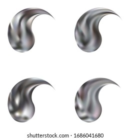 Eine Sammlung abstrakter Hintergründe mit Yin oder Yang. Kreativer, origineller Oststil. Trendfarbene Pastellfarben. Silber glatte, elegante Farben und leicht bearbeitbare moderne Farbverlauf-Vorlagen.