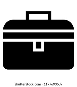 
Kit bag icon on white background
