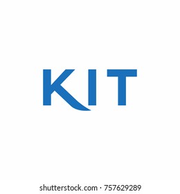 KIT Capital Letter Initial Logo Vector