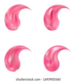 Set aus chromatischen Hintergründen mit Yin oder Yang. Asiatischer Original-Ost-Stil. Trendfarbene Pastellfarben. rosafarbene moderne Bildschirmgestaltung für Broschüren, Kalender, Karten oder Einladung.