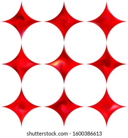 Kit of diamond-shaped abstract backgrounds. Trendy soft color polygon. Minimal style of 80th. Red smooth elegant colored, and easy editable modern gradient template.