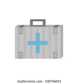 kit first aid cross emergency medical vector illustration eps 10