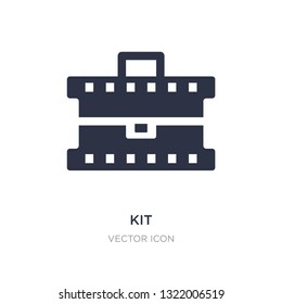 kit icon on white background. Simple element illustration from Alert concept. kit sign icon symbol design.