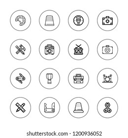 Kit Icon Set Collection 16 Outline Stock Vector (Royalty Free ...