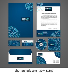 Kit of identity solutions for corporate or business which includes CD cover, business card, letter head designs. All in EPS10