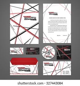 Kit of identity solutions for corporate or business which includes CD cover, business card, letter head designs. All in EPS10