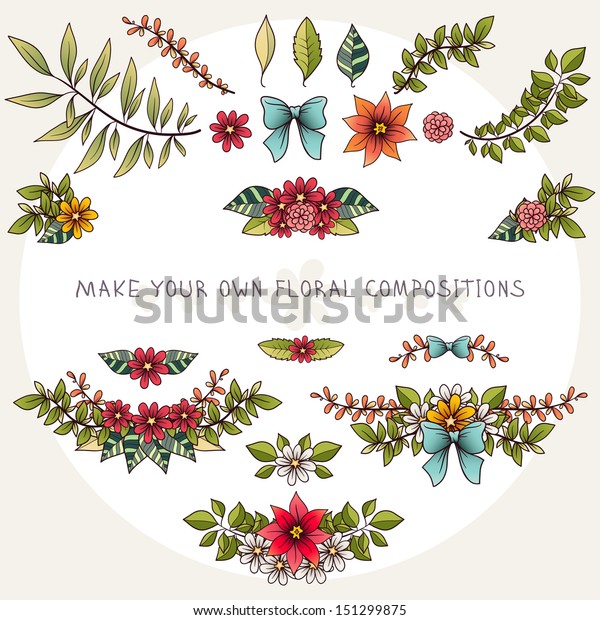 Kit for making floral\
compositions. You can make your own floral frames, dividers,\
decorations for your design projects. Just turn on your imagination\
and go on =)