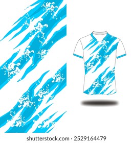 kit sport with blue pattern background 