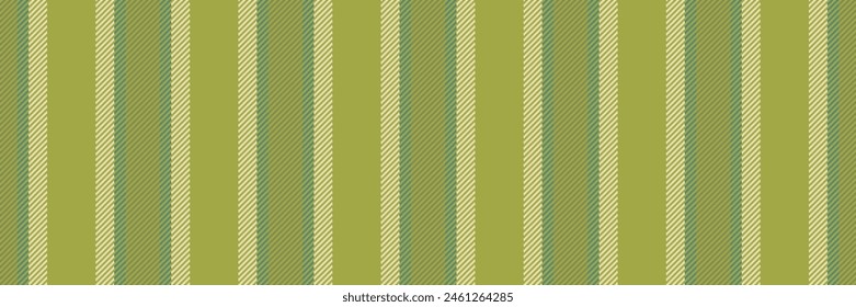 Kit vertical fabric stripe, graphical textile texture lines. Relief pattern seamless vector background in lime and light color.