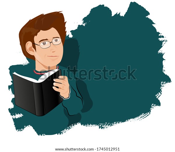 Kitap Okuyan Okumak Bakmak Dinlemek Izlemek Stock Vector Royalty Free 1745012951