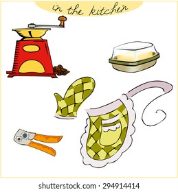 in the kitchen